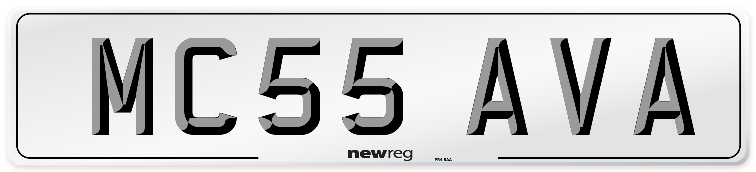 MC55 AVA Number Plate from New Reg